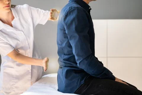 Reiki Therapy Alternative Healing Massage Stock Photos