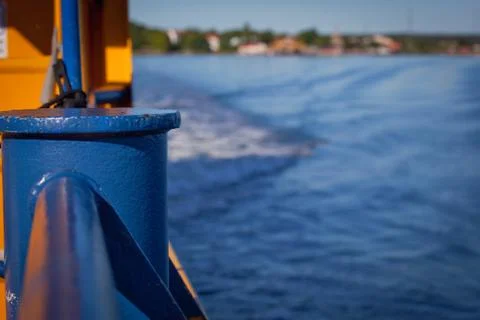 Reiling on a ferry Stock Photos