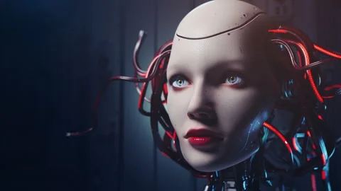 Reimagining Humanity: Exploring the Aesthetics of Robotic Consciousness Stock-Footage 310063810