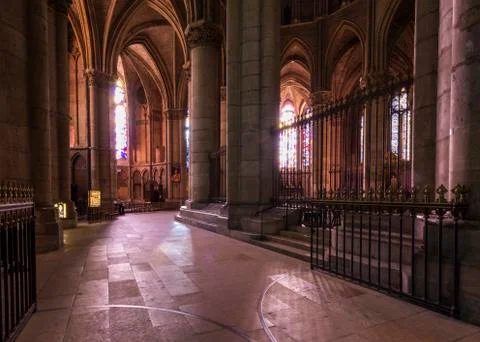 Reims Cathedral Interior Stock Photos