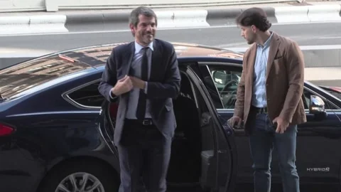 Reina Sofía gathers founders and former directors to celebrate 40th anniversary, Video stock 337593237