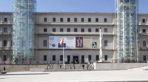 Reina Sofia museum, Madrid, Spain Stock Footage 50024166