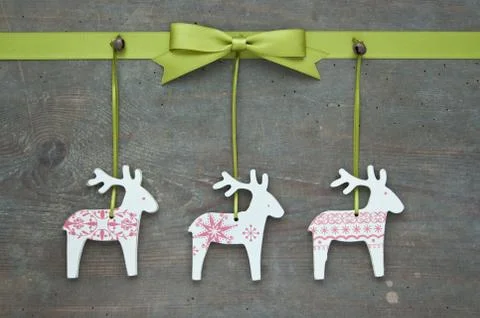 Reindeer and loop Stock Photos