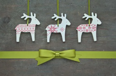 Reindeer and loop Stock Photos