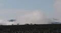 Reindeer beautiful mountain scenery distant peaks HD Footage