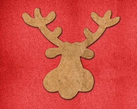 Reindeer of christmas head Stock Illustration