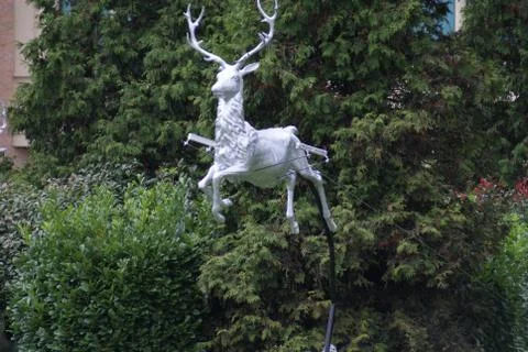 Reindeer Statue Stock Photos