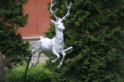 Reindeer Statue Stock-Fotos