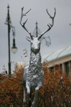 Reindeer Statue Stock Photos