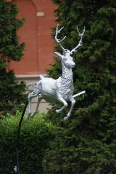 Reindeer Statue Stock Photos