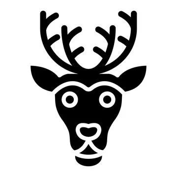Reindeer Vector Icon Design Illustration Stock Illustration