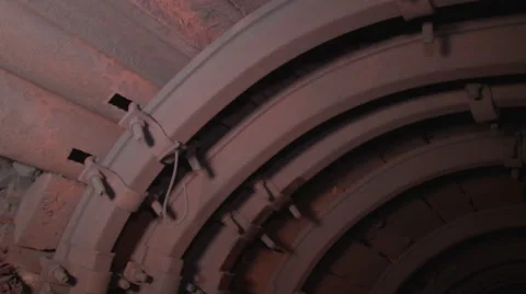 Reinforced arch mines Stock Footage 58016370