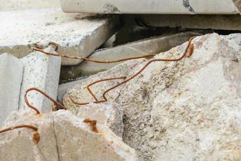 Reinforced Concrete Slabs Stockfoto's