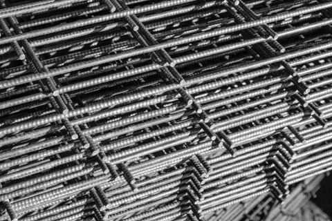 Reinforcement construction mesh Foto stock