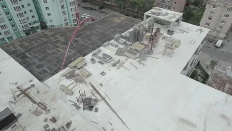 Reinforcement elements that are used to create floors Stock Footage 219687837