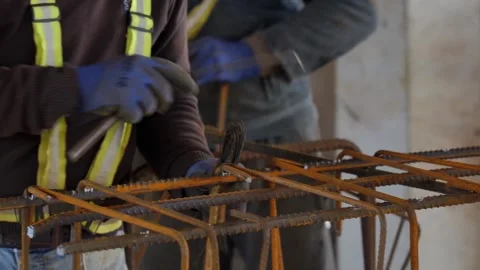 Reinforcement Installation Stock Footage 253301250