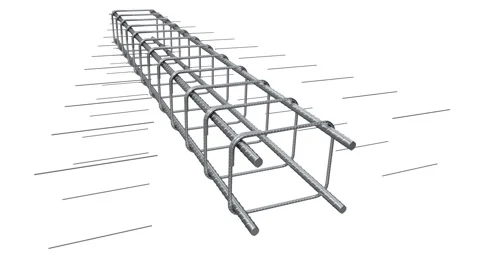 Reinforcement iron rack assembly Stock Footage 281400238