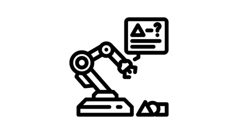 Reinforcement machine learning line icon animation Stock Footage 326751847