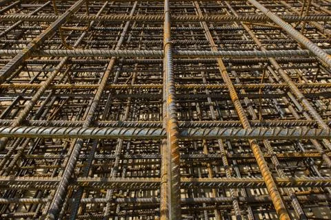 Reinforcement mesh Stock Photos