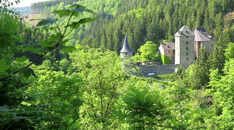 Reinhardstein Castle, Ovifat, Belgium 動画素材 50765853