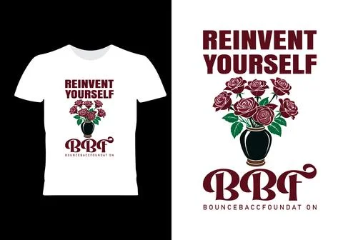 Reinvent yourself bbf bouncebaccfoundat on 스톡 일러스트