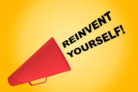 Reinvent Yourself! concept Stock Illustration
