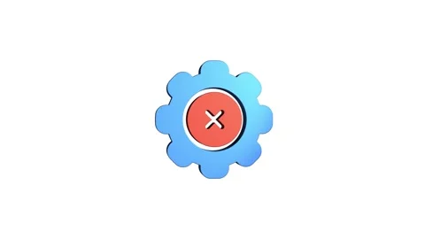 Reject 3D rendering rotating gear mechanism wheel for teamwork success and .. Video stock 313465740