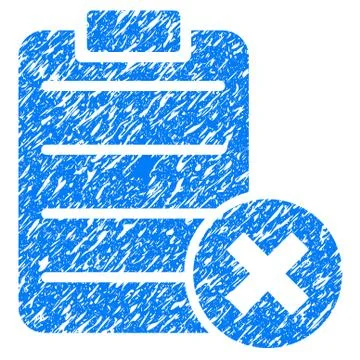 Reject Form Grunge Icon Stockillustratie