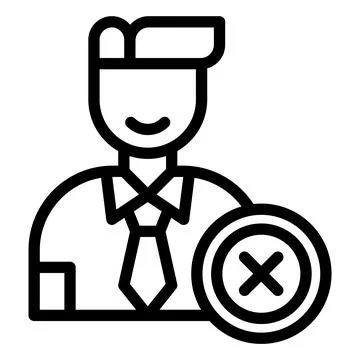 Reject Vector Icon Design Illustration Stock Illustration