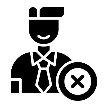 Reject Vector Icon Design Illustration Illustrazione stock