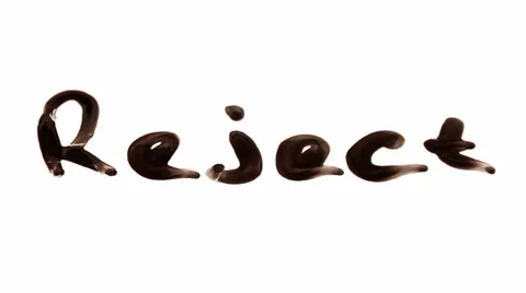 Reject.  written on white  Stock Footage 1051466