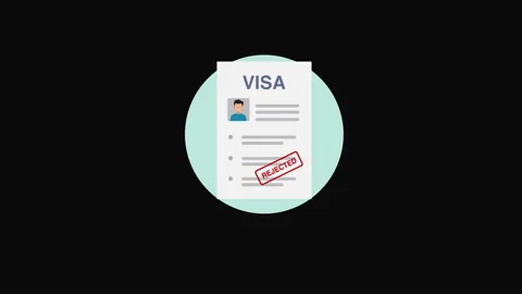 Rejected Application Form with Red Stamp Animation Stock Footage 333864849