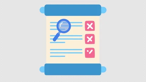 Rejected check mark on document review w... | Stock Video | Pond5
