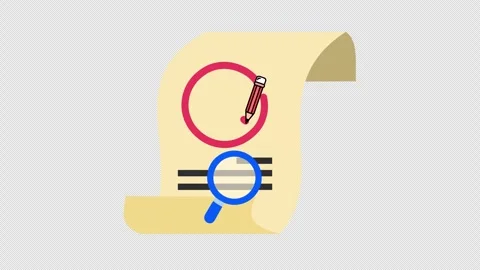 Rejected checkmarks on the business document checklist for the survey answer Stock Footage 330006933