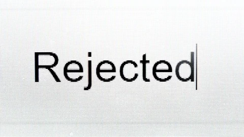 Rejected closeup computer screen 스톡 동영상 82989896