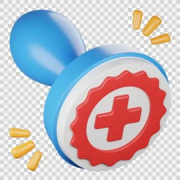 Rejected document 3d icon illustration Stock Illustration