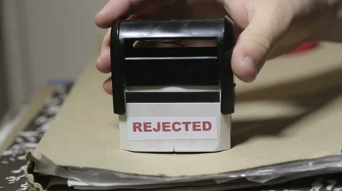 Rejected documets concept Stock Footage 58480455