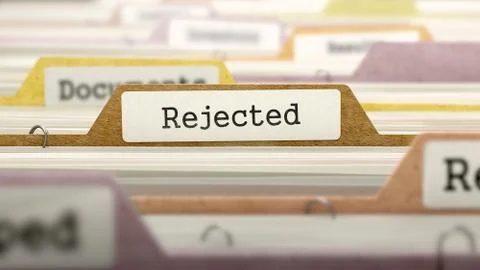 Rejected - Folder Name in Directory Stock Illustration