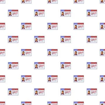 Rejected h 1b visa application pattern united states Stock Illustration