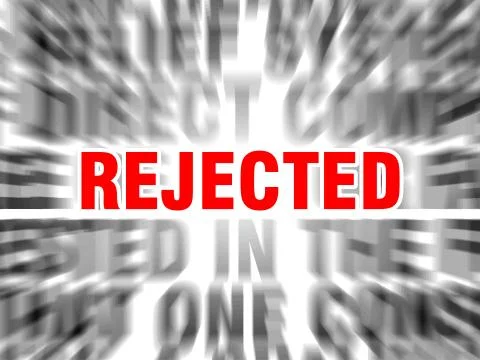 Rejected Illustrazione stock