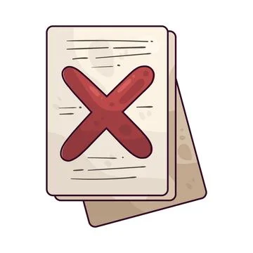 Rejected illustration Stock Illustration