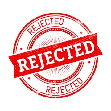 Rejected round stamp Stock Illustration