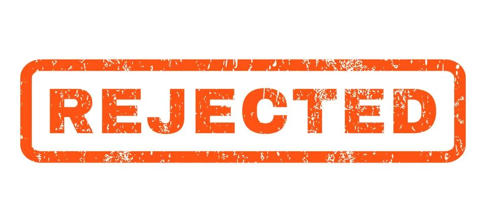 Rejected Rubber Stamp Stock Illustration