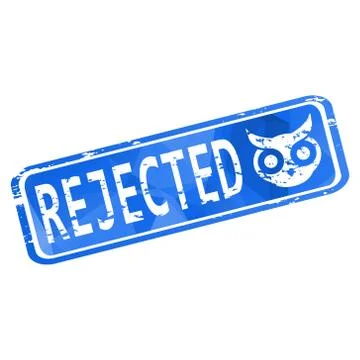 Rejected rubber stamp Stock Illustration