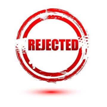 Rejected seal Stock Illustration