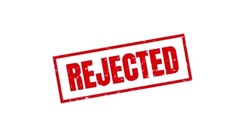 Rejected stamp animation motion graphic Stock Footage 281485122