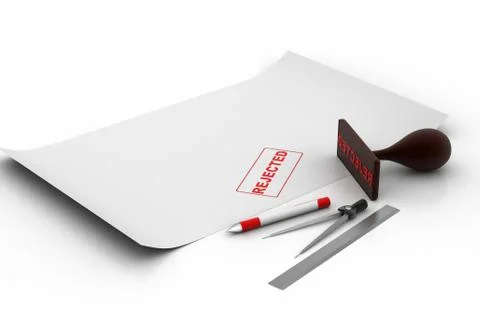 Rejected Stamp concept Stock Illustration