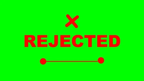 Rejected stamp on green background. Stock Footage 337095384