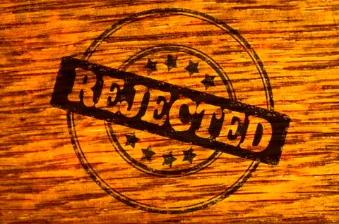 Rejected stamp Stock Illustration