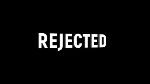 Rejected text 3D word rotation animation video effect for trailer title Stock Footage 313715368